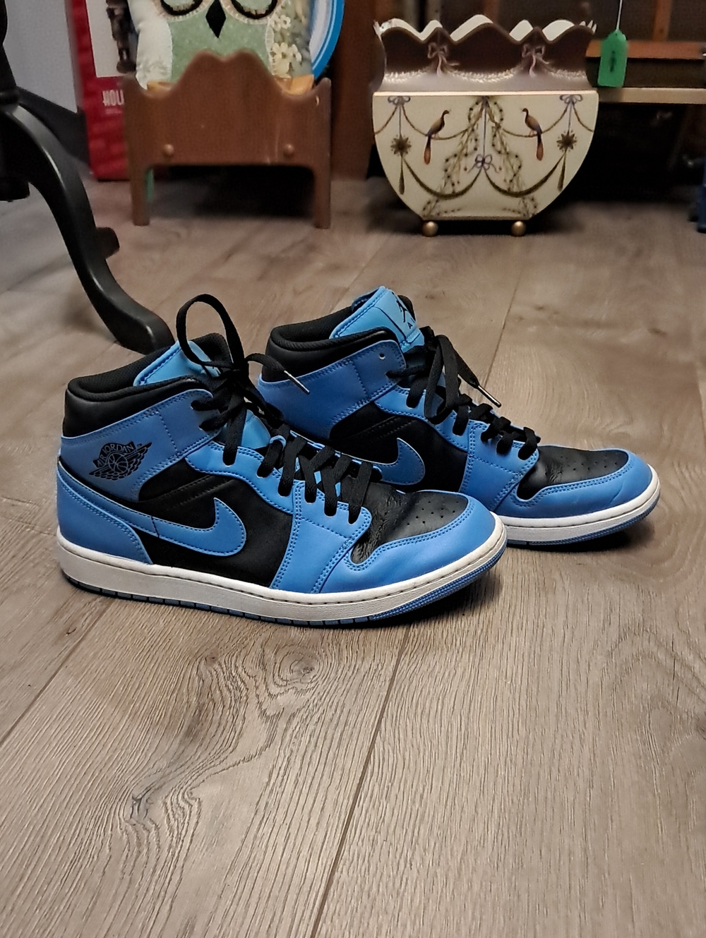 Nike Air Jordan 1 Mid - Blue and Black Men’s Sneakers